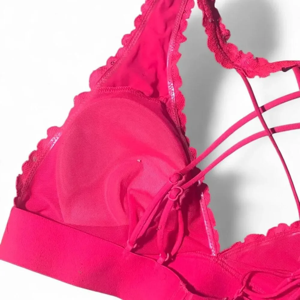 Victoria-s-secret Women's Red and Pink Bra